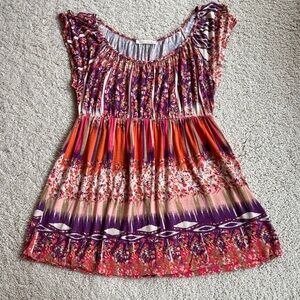 Lush Multicolor Floral Blouse